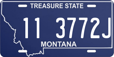 MT license plate 113772J
