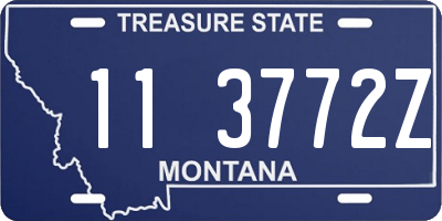 MT license plate 113772Z