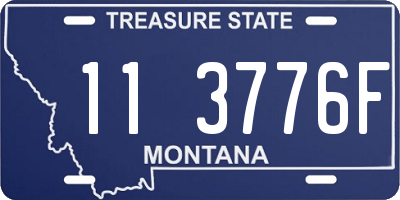 MT license plate 113776F