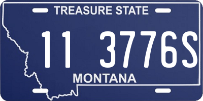 MT license plate 113776S