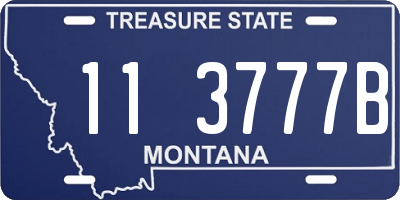 MT license plate 113777B