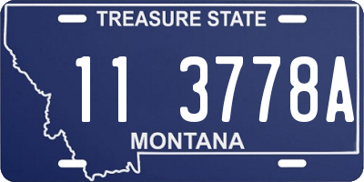 MT license plate 113778A
