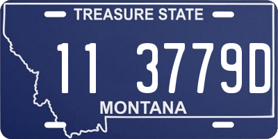 MT license plate 113779D