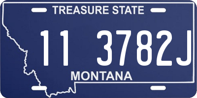 MT license plate 113782J