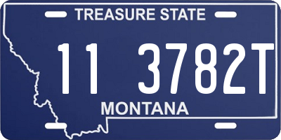 MT license plate 113782T