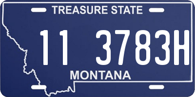 MT license plate 113783H
