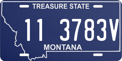 MT license plate 113783V