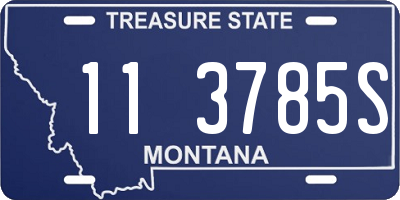 MT license plate 113785S
