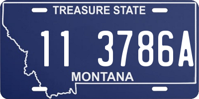 MT license plate 113786A