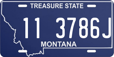 MT license plate 113786J