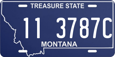 MT license plate 113787C