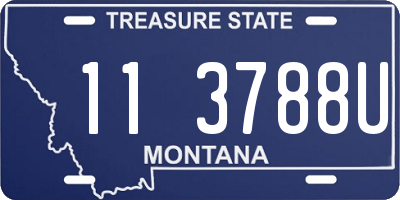 MT license plate 113788U