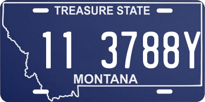 MT license plate 113788Y