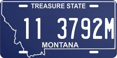 MT license plate 113792M