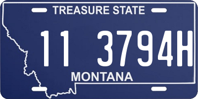 MT license plate 113794H