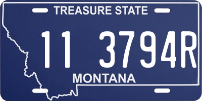 MT license plate 113794R