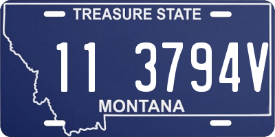 MT license plate 113794V