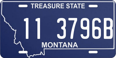 MT license plate 113796B