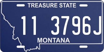 MT license plate 113796J