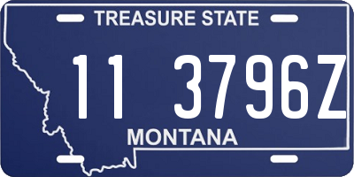 MT license plate 113796Z