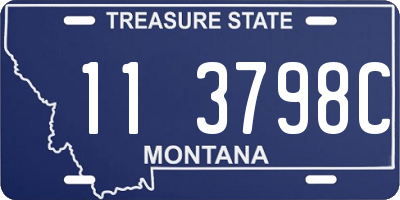 MT license plate 113798C