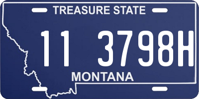 MT license plate 113798H