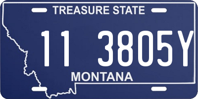 MT license plate 113805Y