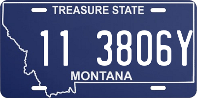 MT license plate 113806Y