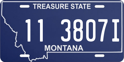 MT license plate 113807I