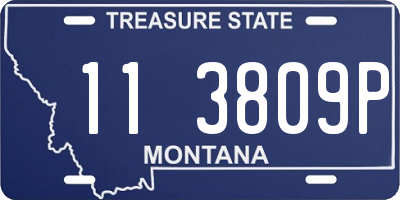 MT license plate 113809P