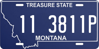 MT license plate 113811P