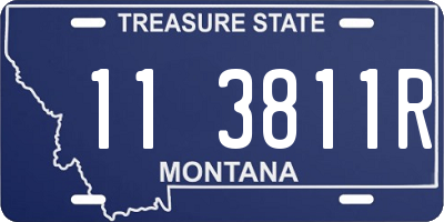 MT license plate 113811R