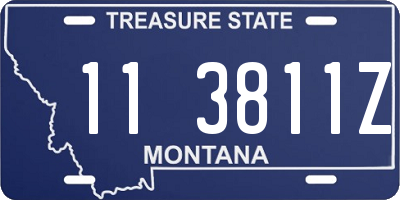 MT license plate 113811Z