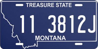 MT license plate 113812J