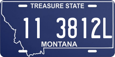 MT license plate 113812L