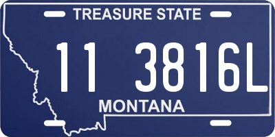 MT license plate 113816L