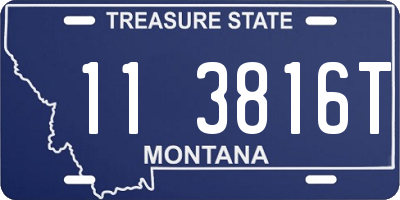 MT license plate 113816T