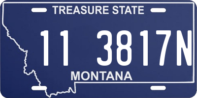 MT license plate 113817N