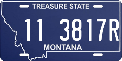 MT license plate 113817R