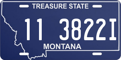 MT license plate 113822I