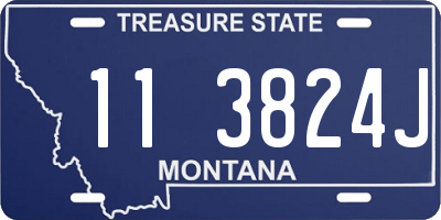 MT license plate 113824J