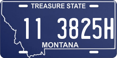 MT license plate 113825H