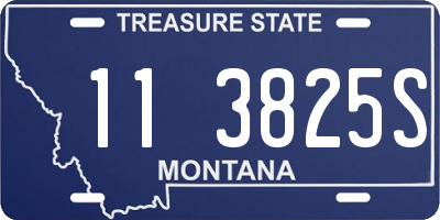 MT license plate 113825S