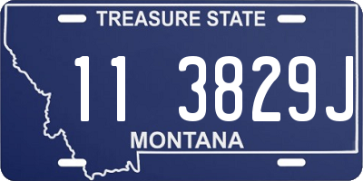MT license plate 113829J