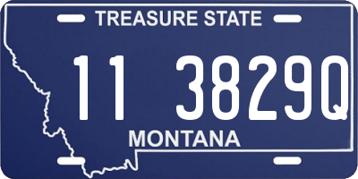 MT license plate 113829Q