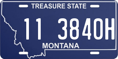 MT license plate 113840H