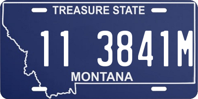 MT license plate 113841M