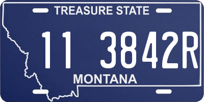 MT license plate 113842R