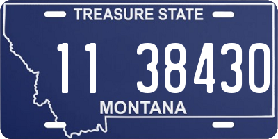 MT license plate 113843O