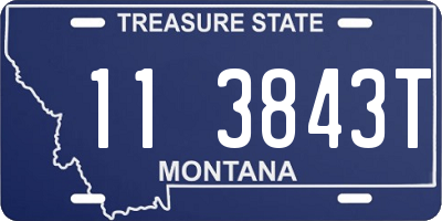 MT license plate 113843T